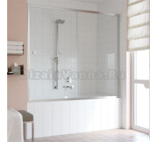 Шторка на ванну Vegas Glass ZV 160 08 01 профиль глянцевый хром, стекло прозрачное
