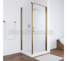 Душевой уголок Vegas Glass EP-Fis 80 05 10 R профиль бронза, стекло сатин