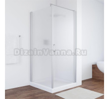 Душевой уголок Vegas Glass EP-Fis 80*90 07 10 R профиль матовый хром, стекло сатин