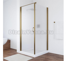 Душевой уголок Vegas Glass EP-Fis 80*90 05 10 L профиль бронза, стекло сатин