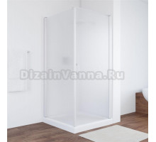 Душевой уголок Vegas Glass EP-Fis 90 01 10 R профиль белый, стекло сатин
