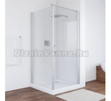 Душевой уголок Vegas Glass EP-Fis 90 07 01 R профиль матовый хром, стекло прозрачное