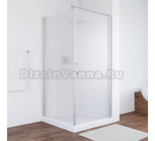 Душевой уголок Vegas Glass EP-Fis 90 07 10 R профиль матовый хром, стекло сатин