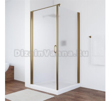 Душевой уголок Vegas Glass EP-Fis 90 05 10 L профиль бронза, стекло сатин
