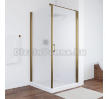 Душевой уголок Vegas Glass EP-Fis 90 05 10 R профиль бронза, стекло сатин