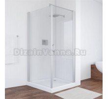 Душевой уголок Vegas Glass EP-Fis 80*100 07 01 R профиль матовый хром, стекло прозрачное