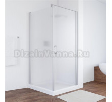 Душевой уголок Vegas Glass EP-Fis 80*100 07 10 R профиль матовый хром, стекло сатин