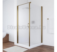 Душевой уголок Vegas Glass EP-Fis 80*100 05 10 L профиль бронза, стекло сатин