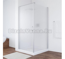 Душевой уголок Vegas Glass EP-Fis 90*100 07 10 L профиль матовый хром, стекло сатин