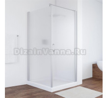 Душевой уголок Vegas Glass EP-Fis 90*100 07 10 R профиль матовый хром, стекло сатин