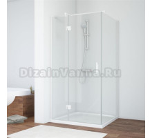 Душевой уголок Vegas Glass AFP-Fis 100*70 01 01 L профиль белый, стекло прозрачное