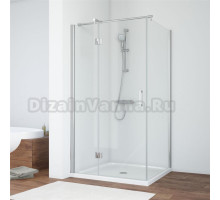 Душевой уголок Vegas Glass AFP-Fis 100*70 08 01 L профиль глянцевый хром, стекло прозрачное