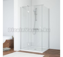 Душевой уголок Vegas Glass AFP-Fis 100*70 07 01 L профиль матовый хром, стекло прозрачное