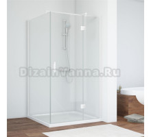 Душевой уголок Vegas Glass AFP-Fis 100*90 01 01 R профиль белый, стекло прозрачное