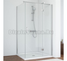 Душевой уголок Vegas Glass AFP-Fis 110*70 08 01 R профиль глянцевый хром, стекло прозрачное