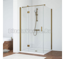Душевой уголок Vegas Glass AFP-Fis 110*80 05 01 L профиль бронза, стекло прозрачное