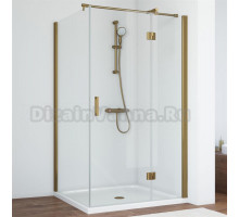 Душевой уголок Vegas Glass AFP-Fis 110*80 05 01 R профиль бронза, стекло прозрачное