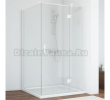 Душевой уголок Vegas Glass AFP-Fis 110*90 01 01 R профиль белый, стекло прозрачное
