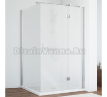 Душевой уголок Vegas Glass AFP-Fis 110*90 08 10 R профиль глянцевый хром, стекло сатин