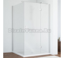 Душевой уголок Vegas Glass AFP-Fis 110*90 07 10 R профиль матовый хром, стекло сатин