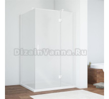Душевой уголок Vegas Glass AFP-Fis 120*80 01 10 R профиль белый, стекло сатин