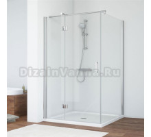 Душевой уголок Vegas Glass AFP-Fis 120*90 08 01 L профиль глянцевый хром, стекло прозрачное