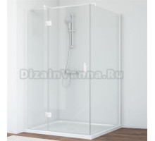 Душевой уголок Vegas Glass AFP-Fis 120*100 01 01 L профиль белый, стекло прозрачное