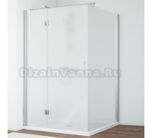 Душевой уголок Vegas Glass AFP-Fis 120*100 08 10 L профиль глянцевый хром, стекло сатин