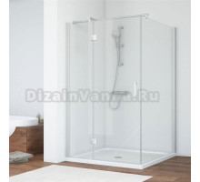 Душевой уголок Vegas Glass AFP-Fis 120*100 07 01 L профиль матовый хром, стекло прозрачное