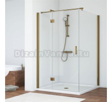 Душевой уголок Vegas Glass AFP-Fis 120*100 05 01 L профиль бронза, стекло прозрачное
