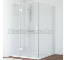 Душевой уголок Vegas Glass AFP-Fis 120*110 01 01 L профиль белый, стекло прозрачное