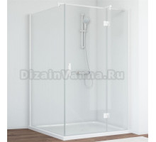 Душевой уголок Vegas Glass AFP-Fis 120*110 01 01 R профиль белый, стекло прозрачное