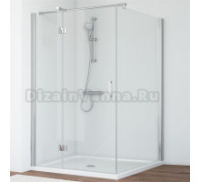 Душевой уголок Vegas Glass AFP-Fis 120*110 08 01 L профиль глянцевый хром, стекло прозрачное