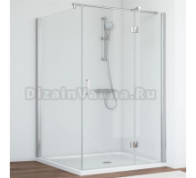 Душевой уголок Vegas Glass AFP-Fis 120*110 08 01 R профиль глянцевый хром, стекло прозрачное