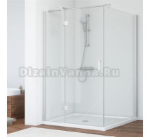Душевой уголок Vegas Glass AFP-Fis 120*110 07 01 L профиль матовый хром, стекло прозрачное