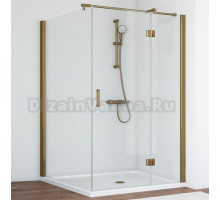 Душевой уголок Vegas Glass AFP-Fis 120*110 05 01 R профиль бронза, стекло прозрачное