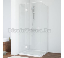 Душевой уголок Vegas Glass AFP-Fis 80*70 01 01 L профиль белый, стекло прозрачное