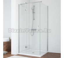 Душевой уголок Vegas Glass AFP-Fis 80*70 08 01 L профиль глянцевый хром, стекло прозрачное