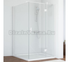 Душевой уголок Vegas Glass AFP-Fis 100*110 01 01 R профиль белый, стекло прозрачное
