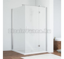 Душевой уголок Vegas Glass AFP-Fis 100*110 08 10 R профиль глянцевый хром, стекло сатин