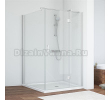 Душевой уголок Vegas Glass AFP-Fis 100*110 07 01 R профиль матовый хром, стекло прозрачное