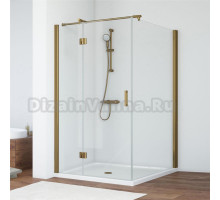 Душевой уголок Vegas Glass AFP-Fis 100*110 05 01 L профиль бронза, стекло прозрачное