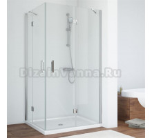 Душевой уголок Vegas Glass AFA-F 90*80 08 01 R профиль глянцевый хром, стекло прозрачное