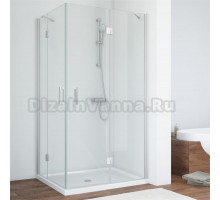 Душевой уголок Vegas Glass AFA-F 90*80 07 01 R профиль матовый хром, стекло прозрачное