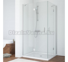 Душевой уголок Vegas Glass AFA-F 90*80 07 01 L профиль матовый хром, стекло прозрачное