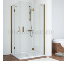 Душевой уголок Vegas Glass AFA-F 90*80 05 01 R профиль бронза, стекло прозрачное
