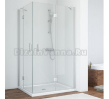Душевой уголок Vegas Glass AFA-F 100*80 07 01 R профиль матовый хром, стекло прозрачное