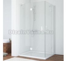 Душевой уголок Vegas Glass AFA-F 100*90 01 01 L профиль белый, стекло прозрачное