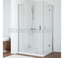 Душевой уголок Vegas Glass AFA-F 100*90 08 01 L профиль глянцевый хром, стекло прозрачное
