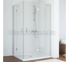 Душевой уголок Vegas Glass AFA-F 100*90 07 01 R профиль матовый хром, стекло прозрачное
